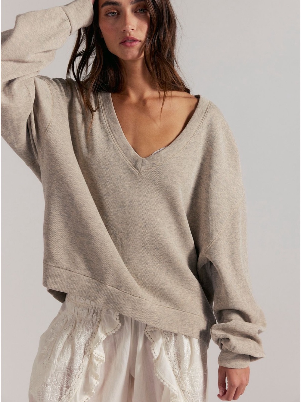 We the free comfort zone V-neck pullover!